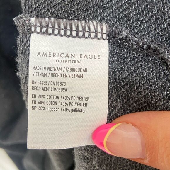 American Eagle Black Jegging Fit Hoodie - Picture 8 of 8